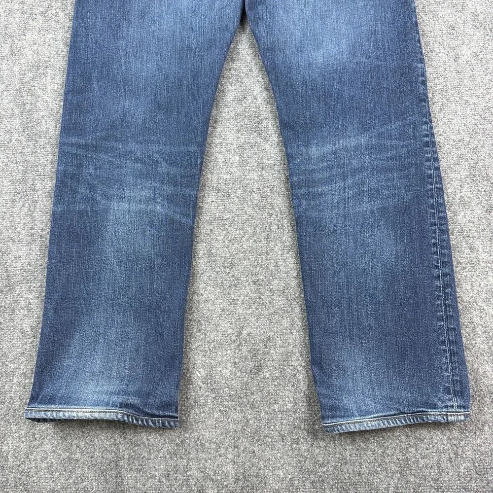 Banana Republic Straight Jeans Mens 33x32 Medium Wash Stretch Denim Blue Classic